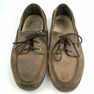 Rockport men’s boat shoes size 12 M brown suede